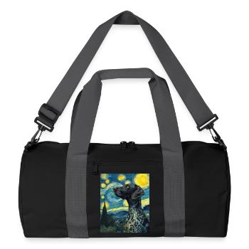 Allemand à poil court - Sac de sport recyclé - noir/gris graphite - Devant