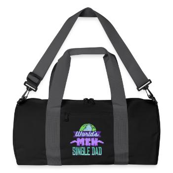 Père célibataire Père célibataire - Sac de sport recyclé - noir/gris graphite - Devant