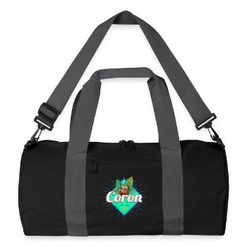 Coron Island in the Philippines Coconut Souvenir - Recycled Duffel Bag - black/graphite grey - Front