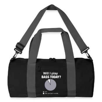 Schéma drôle du bassiste de Bass Today - Sac de sport recyclé - noir/gris graphite - Devant