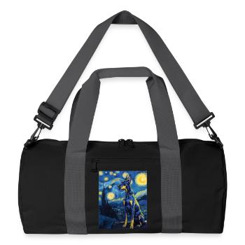 Dogue allemand - Sac de sport recyclé - noir/gris graphite - Devant