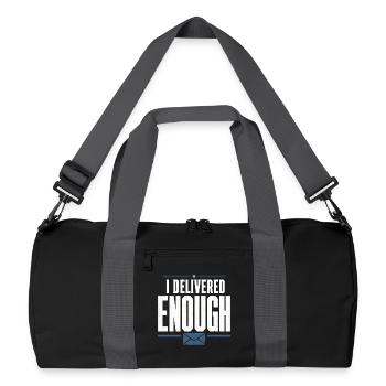 Postbote Im Ruhestand Postbote Im Ruhestand - Recycelte Duffel Bag - Schwarz/Graphitgrau - Vorne