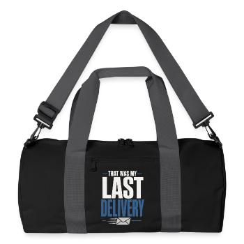 Postbote Im Ruhestand Postbote Im Ruhestand - Recycelte Duffel Bag - Schwarz/Graphitgrau - Vorne