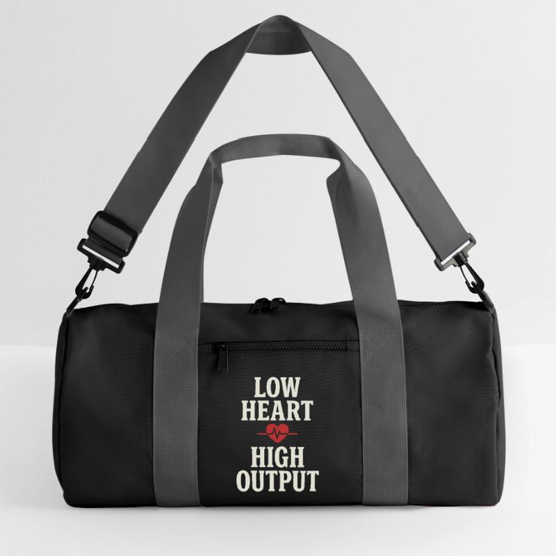 Zone 2 Training Herzfrequenztraining Einfaches Recycelte Duffel Bag