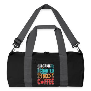 Night Shift Nurse, Tired - Recycled Duffel Bag - black/graphite grey - Front