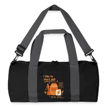 Levain pâtisser pâtisserie Baker Levain - Sac de sport recyclé - noir/gris graphite - Devant