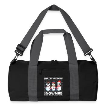 Snowmies Weihnachten Vilain Pull de Noël - Sac de sport recyclé - noir/gris graphite - Devant
