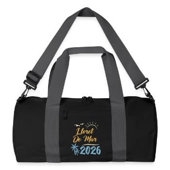 Lloret De Mar 2026 - Recycelte Duffel Bag - Schwarz/Graphitgrau - Vorne