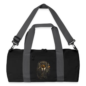 Rottweiler Dog In Mafia - Recycled Duffel Bag - black/graphite grey - Front