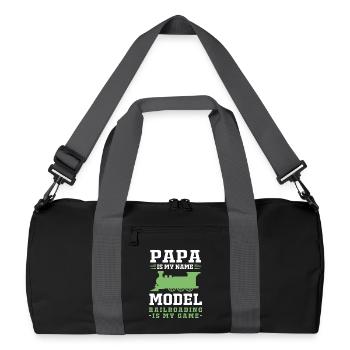 Model Railway Model Making Model Maker - Recycled Duffel Bag - black/graphite grey - Front