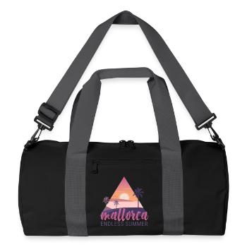 Mallorca Endless Summer Sunset - Recycelte Duffel Bag - Schwarz/Graphitgrau - Vorne
