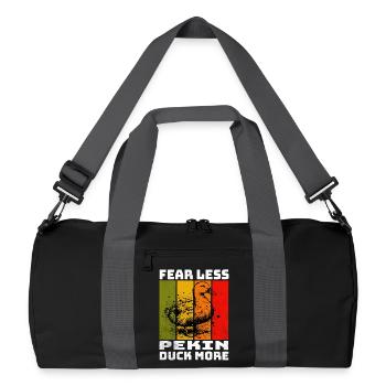 Canard Pékin Canard Blaqué - Sac de sport recyclé - noir/gris graphite - Devant