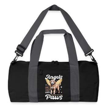 Race de chien Goldendoodle - Sac de sport recyclé - noir/gris graphite - Devant
