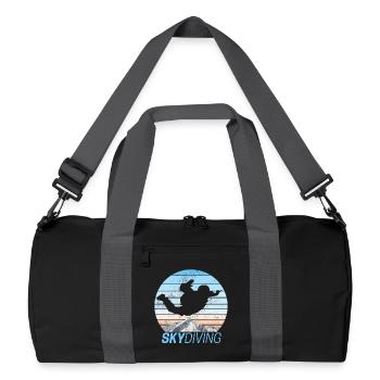 Skydiving Skydiving Sunset - Recycled Duffel Bag - black/graphite grey - Front