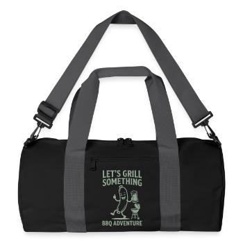 Grillons quelque chose d’aventure barbecue - Sac de sport recyclé - noir/gris graphite - Devant