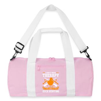 Entenjagd Ente Jagd Jäger - Recycelte Duffel Bag - Rosa/Weiß - Vorne
