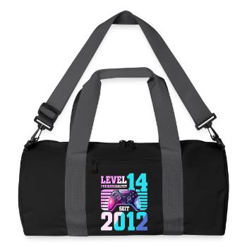 14. Geburtstag Gaming Gamer - Recycelte Duffel Bag - Schwarz/Graphitgrau - Vorne