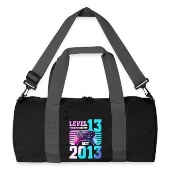 13. Geburtstag Gaming Gamer - Recycelte Duffel Bag - Schwarz/Graphitgrau - Vorne