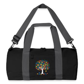 Autism - Recycled Duffel Bag - black/graphite grey - Front