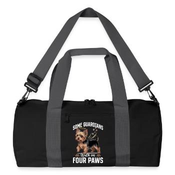 Yorkshire Terrier Yorkie Dog Breed - Recycled Duffel Bag - black/graphite grey - Front