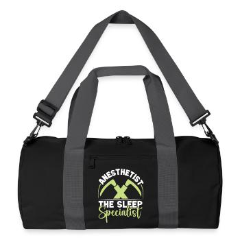 Anesthesiologist The Sleep Specialist Anesthesia - Recycled Duffel Bag - black/graphite grey - Front