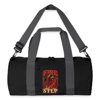 Flamboyant à chaque pas - Sac de sport recyclé - noir/gris graphite - Devant