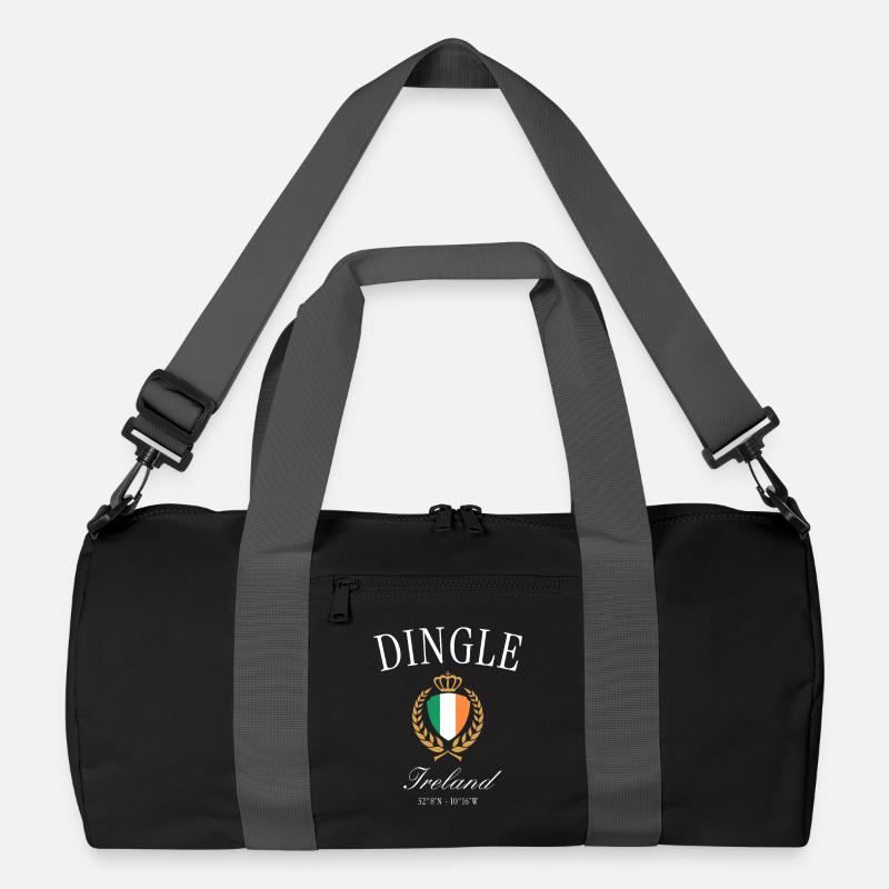 Dingle Ireland Crest Crown – Travel Souvenir - Recycled Duffel Bag - black/graphite grey