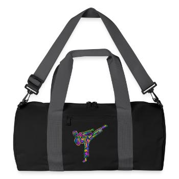 Taekwondo Arts martiaux Karaté Colorés pour enfants - Sac de sport recyclé - noir/gris graphite - Devant