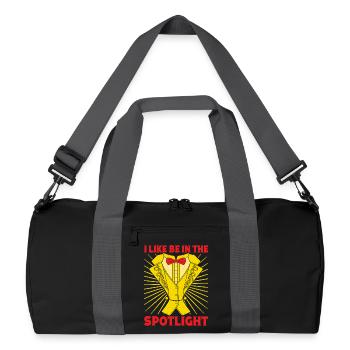 Théâtre musical que j’aime être sous les projecteurs Théâtre - Sac de sport recyclé - noir/gris graphite - Devant