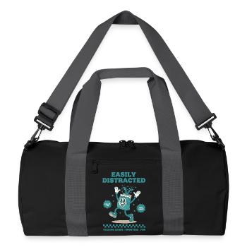 Leicht ablenkbare Sammelkarten-Booster-Spaßpaket - Recycelte Duffel Bag - Schwarz/Graphitgrau - Vorne