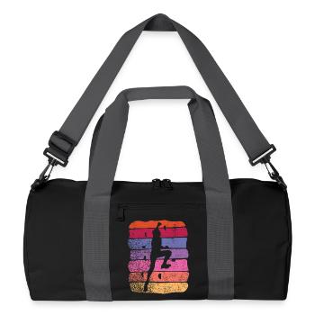 Boulderer Boulder Bouldern - Recycelte Duffel Bag - Schwarz/Graphitgrau - Vorne