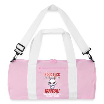 Drôle d’adieu collègue - Sac de sport recyclé - rose/blanc - Devant