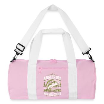 Angler Opa Viel Cooler - Recycelte Duffel Bag - Rosa/Weiß - Vorne