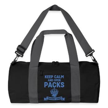 Restez calme et ouvert Packs Collectionneur de cartes à collectionner - Sac de sport recyclé - noir/gris graphite - Devant