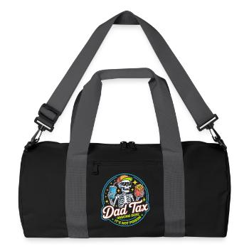 Dad Tax Skeleton: Fries & Soda - Recycled Duffel Bag - black/graphite grey - Front