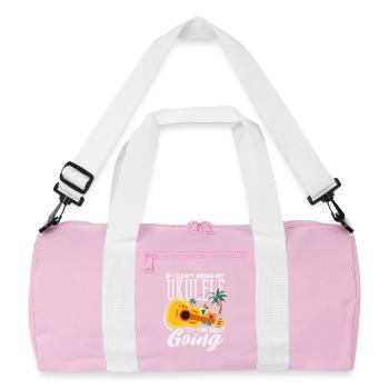 Si je ne peux pas prendre mon ukulélé, je ne prends pas le Musiker - Sac de sport recyclé - rose/blanc - Devant