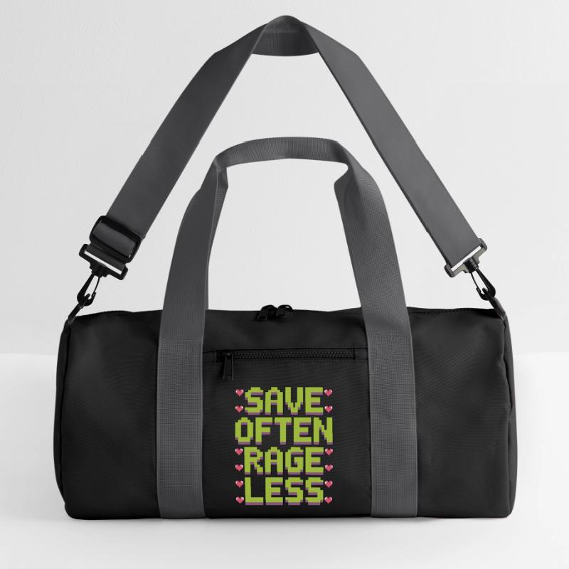Game Developer Save Often Rage Less Web Developer Recycelte Duffel Bag