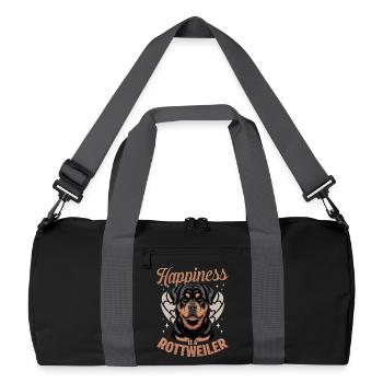 Rottweiler Rottie Dog Breed - Recycled Duffel Bag - black/graphite grey - Front