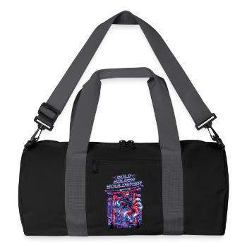 Bouldern Bold Bolder Boulderer - Recycelte Duffel Bag - Schwarz/Graphitgrau - Vorne