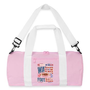 Retirement: My job is football - Recycled Duffel Bag - pink/white - Front