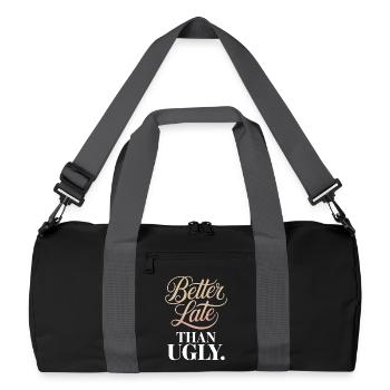 Better Late Than Ugly Make Up Diva Latecomer - Recycled Duffel Bag - black/graphite grey - Front