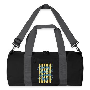  Sorry Cant Summer Bye Funny Vacation Quote Summer - Recycelte Duffel Bag - Schwarz/Graphitgrau - Vorne