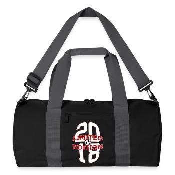 8E ANNIVERSAIRE DU FOOTBALL EN ÉDITION LIMITÉE 2018 - Sac de sport recyclé - noir/gris graphite - Devant
