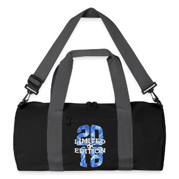 8E ANNIVERSAIRE DU FOOTBALL EN ÉDITION LIMITÉE 2018 - Sac de sport recyclé - noir/gris graphite - Devant