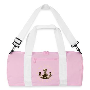 Make Coffee Not War Café - Recycled Duffel Bag - pink/white - Front