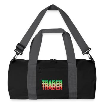 TRADER bunt - Recycelte Duffel Bag - Schwarz/Graphitgrau - Vorne