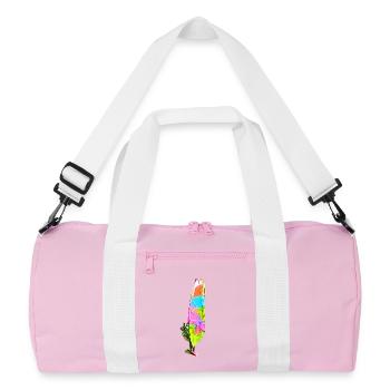 Colourful windsurfer - Recycled Duffel Bag - pink/white - Front