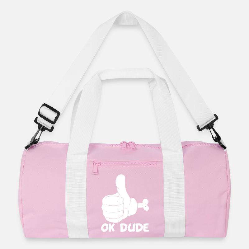 Ok Mann! (weiß) Recycelte Duffel Bag