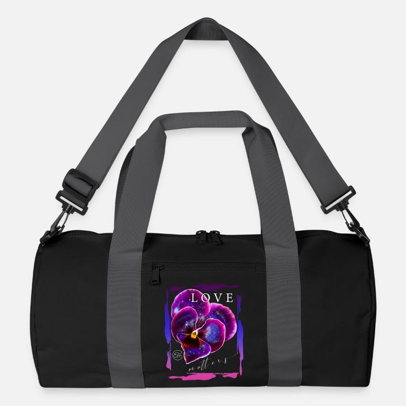 Love matters Blume Valentinstag Romantiker Spruch Recycelte Duffel Bag