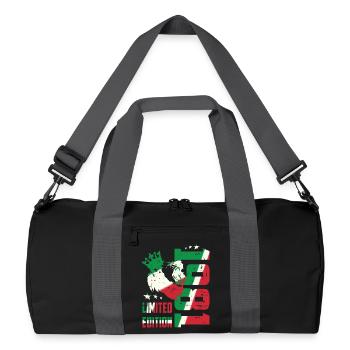 1981 Italy Hipster - Recycled Duffel Bag - black/graphite grey - Front